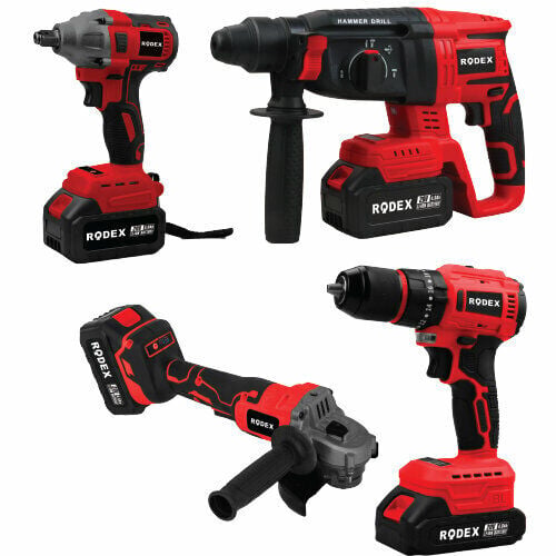 RODEX A.K 4'LÜ MAKİNE SETİ 20V 3x4.0Ah