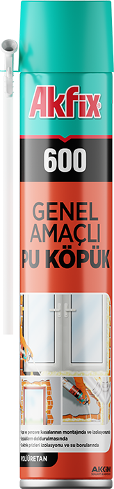 Akfix FA006 Pu Pipetli Köpük 600 gr