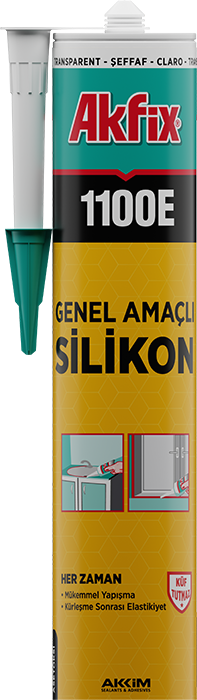 Akfix Silikon 1100E 280 gr Siyah