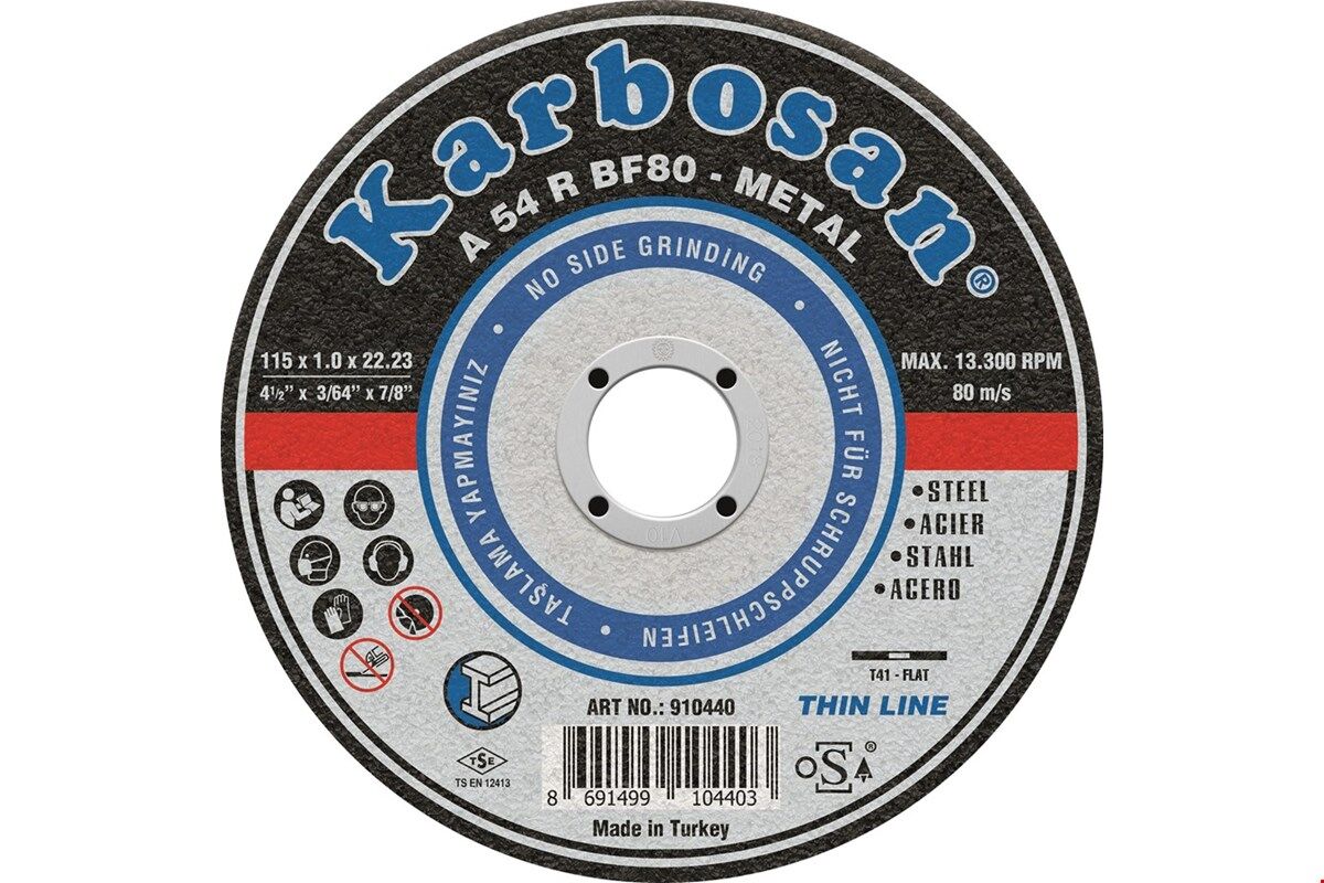 Karbosan NK Metal Kesici 180x3.0x22 /910040