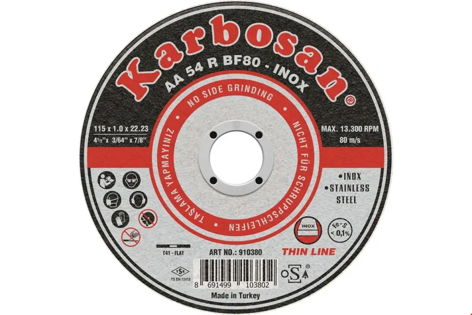 Karbosan İnox Thinline Kesici 115x1.0x22 /910380