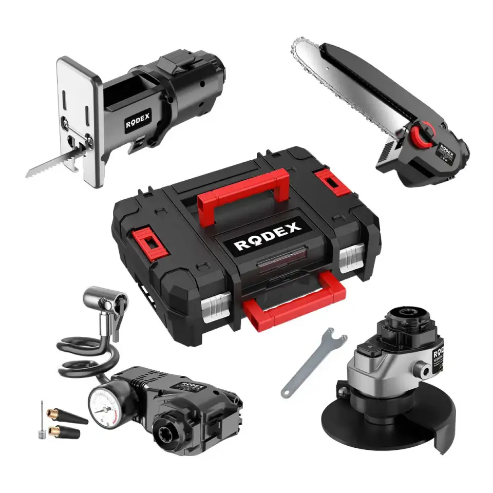 Rodex Akülü Çok Amaçlı 5 Başlık Değiştirilebilir El Aleti RDX2705