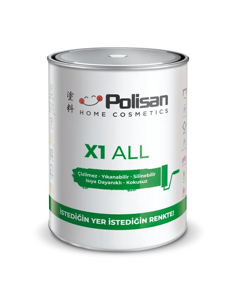 Polisan X1 All 0.75 lt Su Bazlı Akrilik Boya Yakut