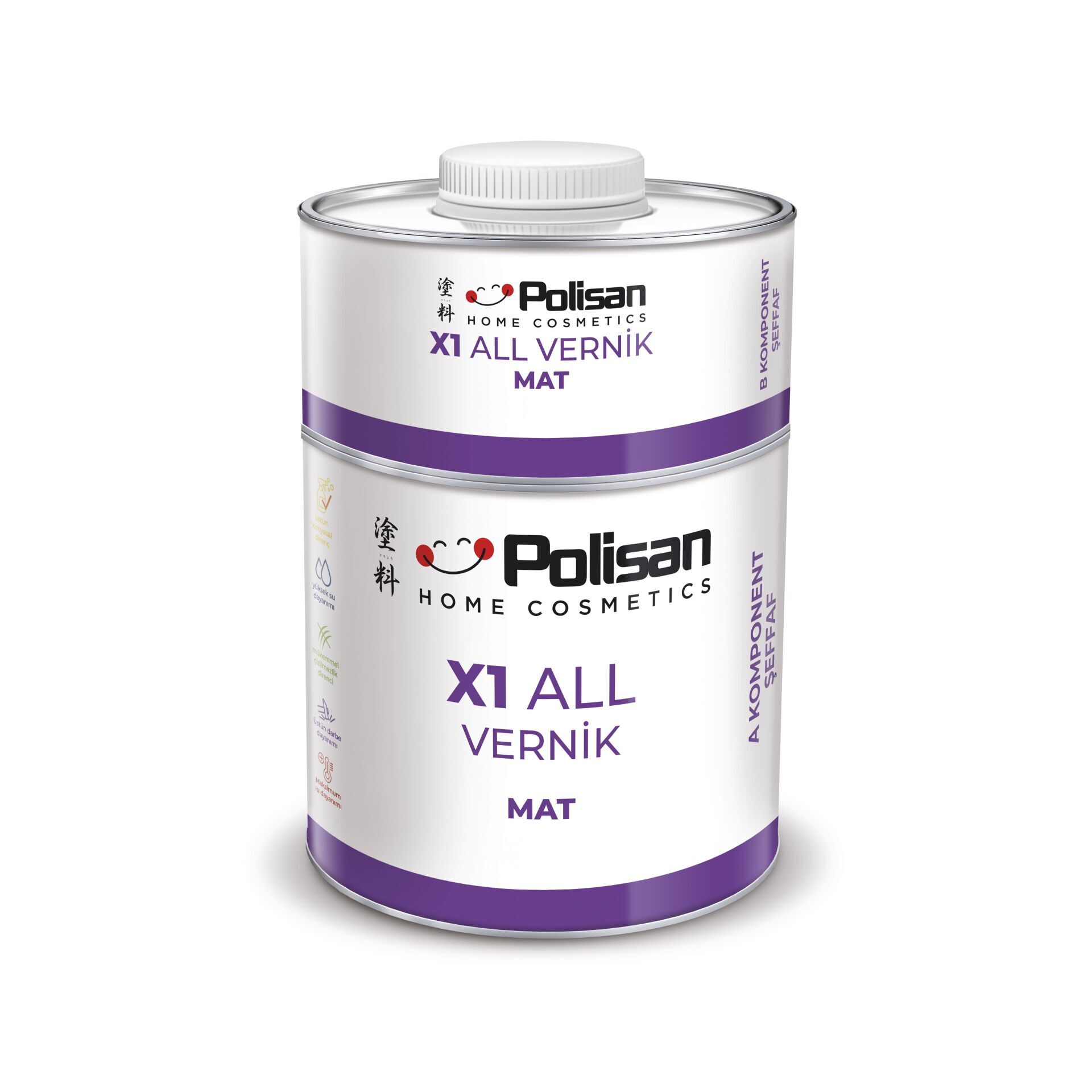 Polisan X1 All Vernik Mat 0,6 Kg Tkm