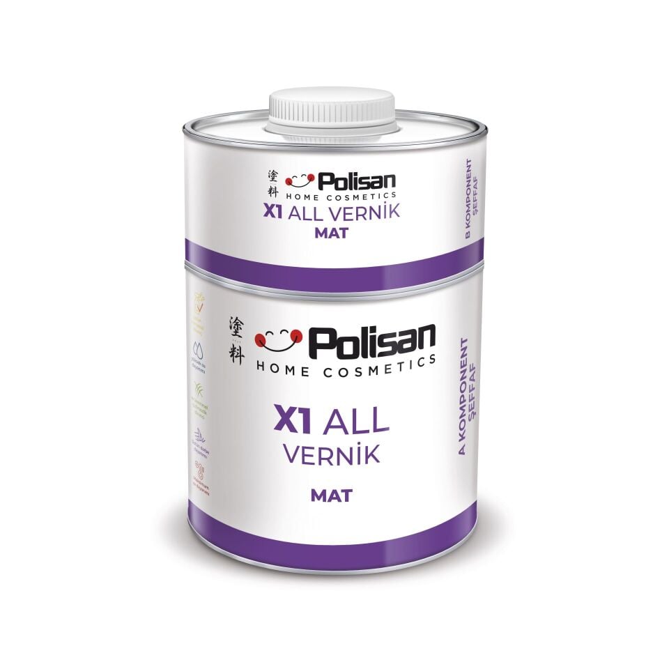 Polisan X1 All Vernik Mat 0,6 Kg Tkm