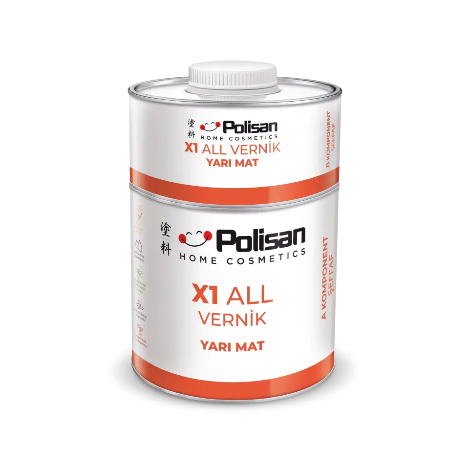 Polisan X1 All Vernik Yarı Mat 0,6 Kg Tkm